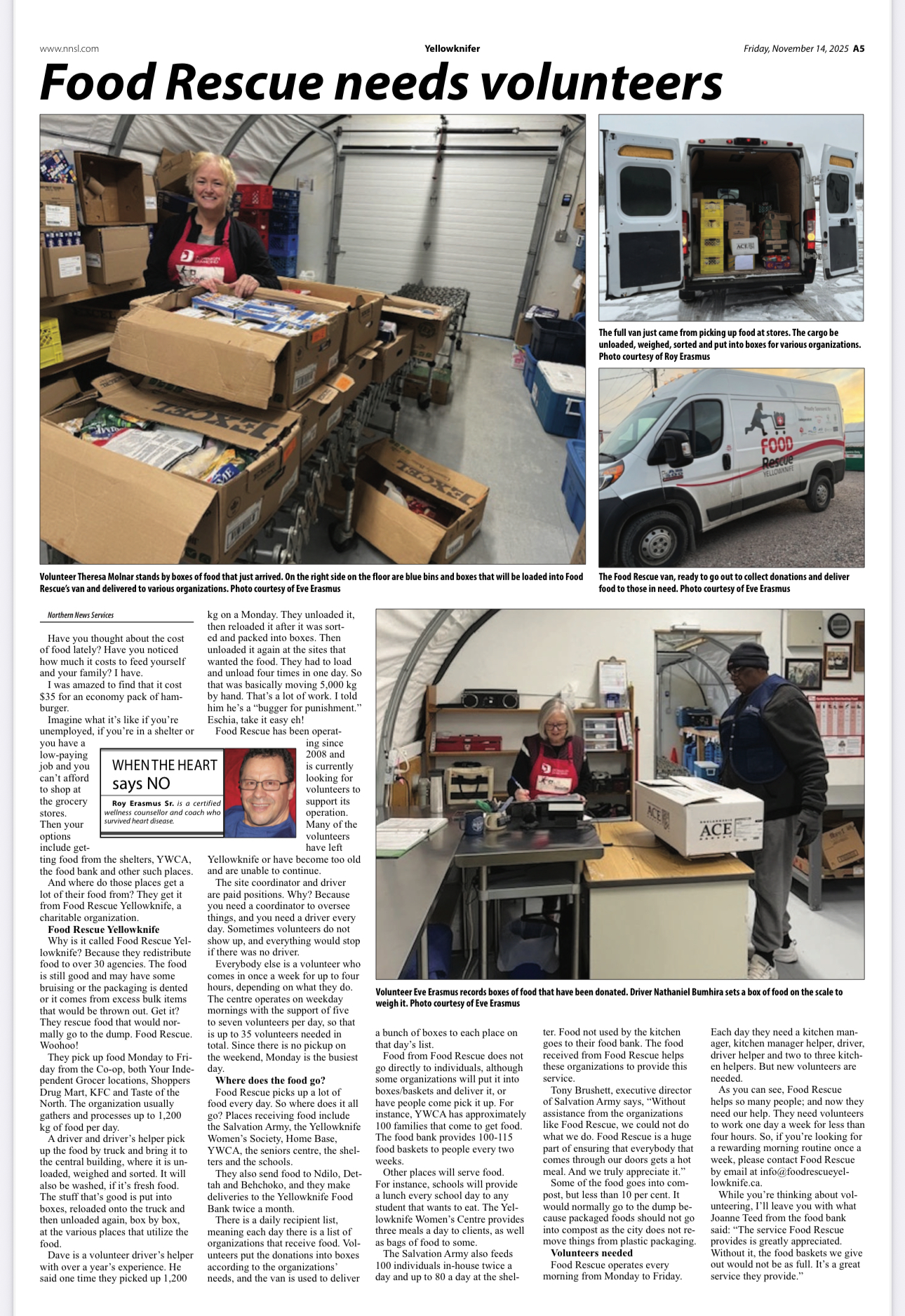 Food Rescue needs volunteers - Food Rescue Yellowknife